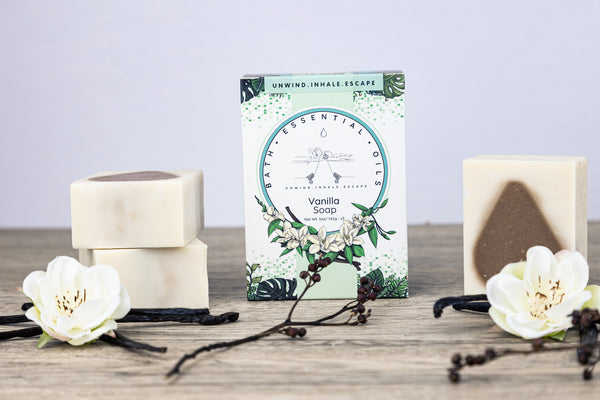 Vanilla Essential Oil Soaps | Handmade | 3ct