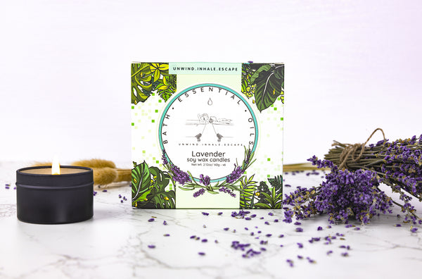 Lavender Essential Oil Candles | Handmade