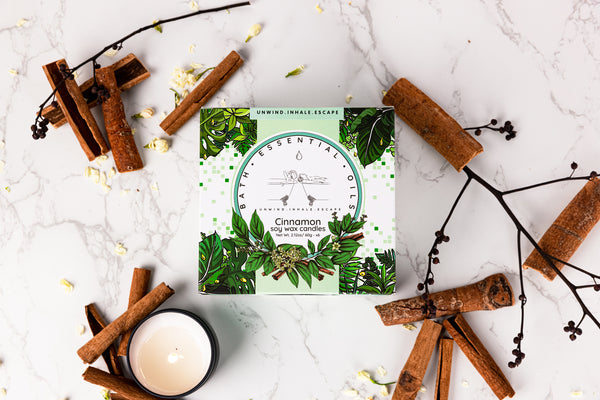 Cinnamon Essential Oil Candles | Handmade