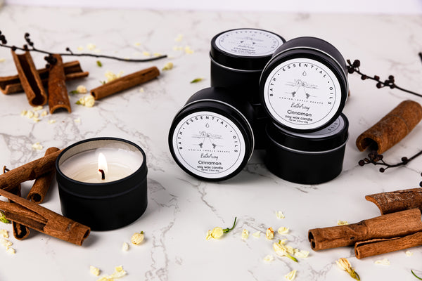 Cinnamon Essential Oil Candles | Handmade