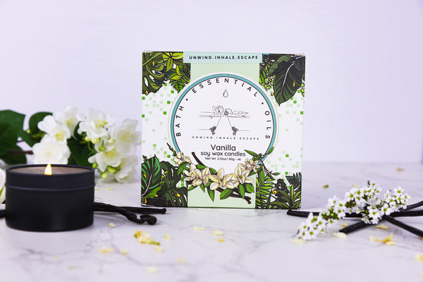 Vanilla Essential Oil Candles | Handmade