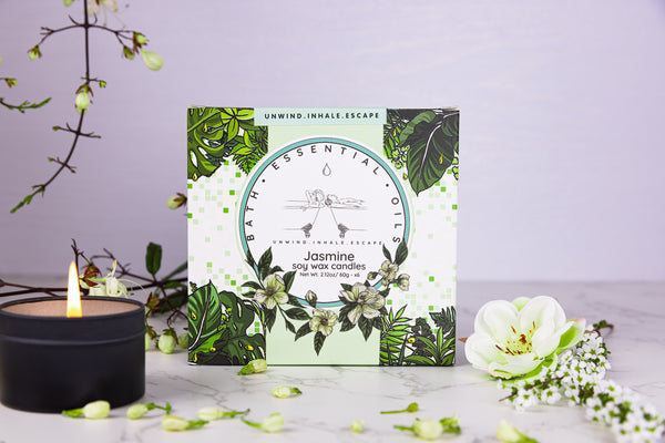 Jasmine Essential Oil Candles | Handmade