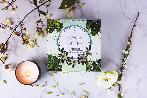 Jasmine Essential Oil Candles | Handmade