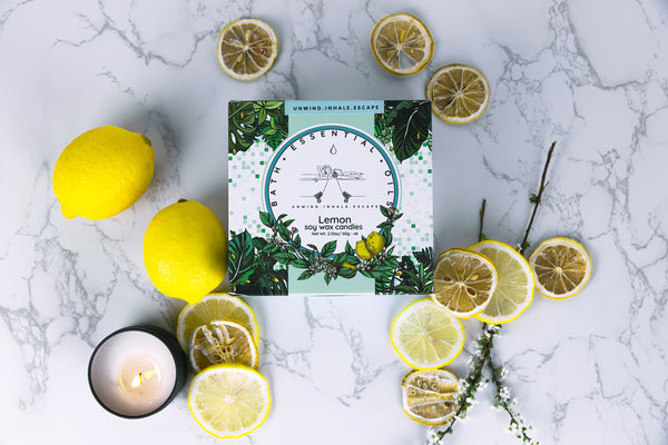 Lemongrass Essential Oil Candles | Handmade